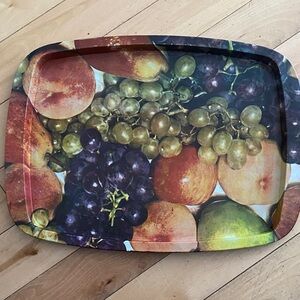 Vintage Fruit Print Serving Tray